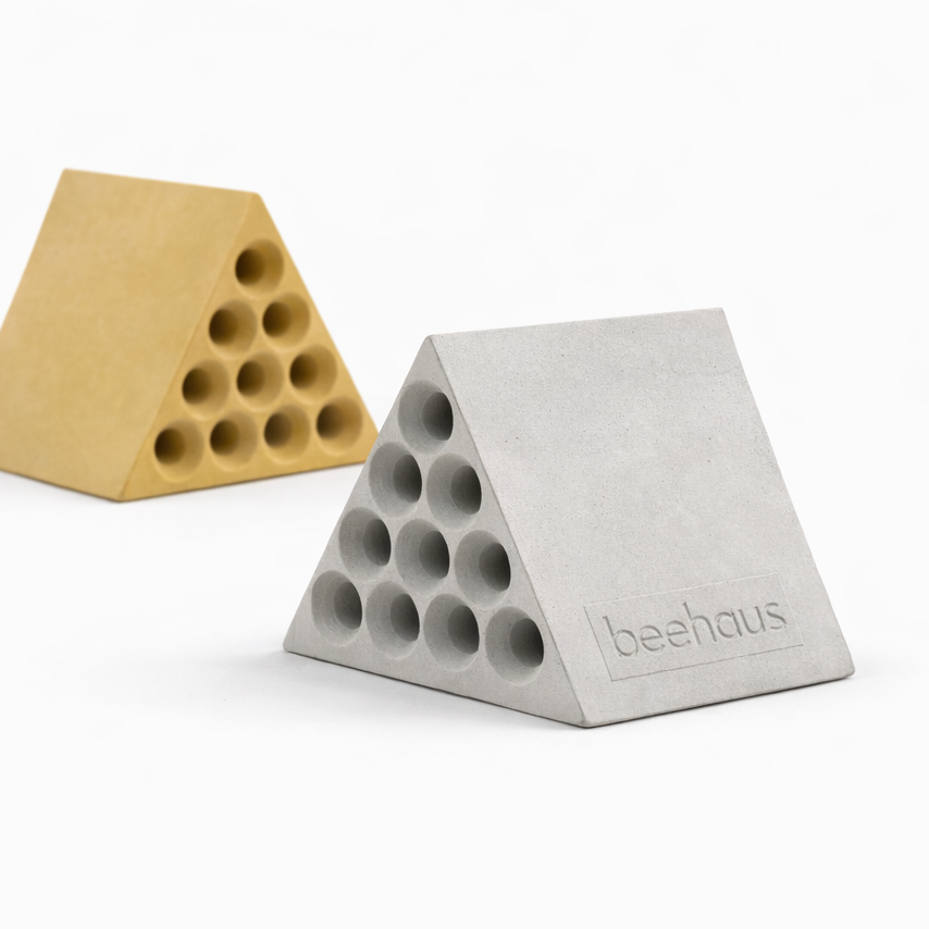 BEEHAUS 3er Set - Bienenhotel im Bauhaus-Design
