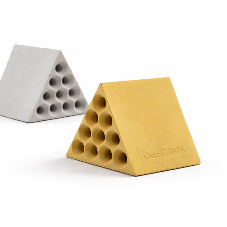 BEEHAUS 3er Set - Bienenhotel im Bauhaus-Design