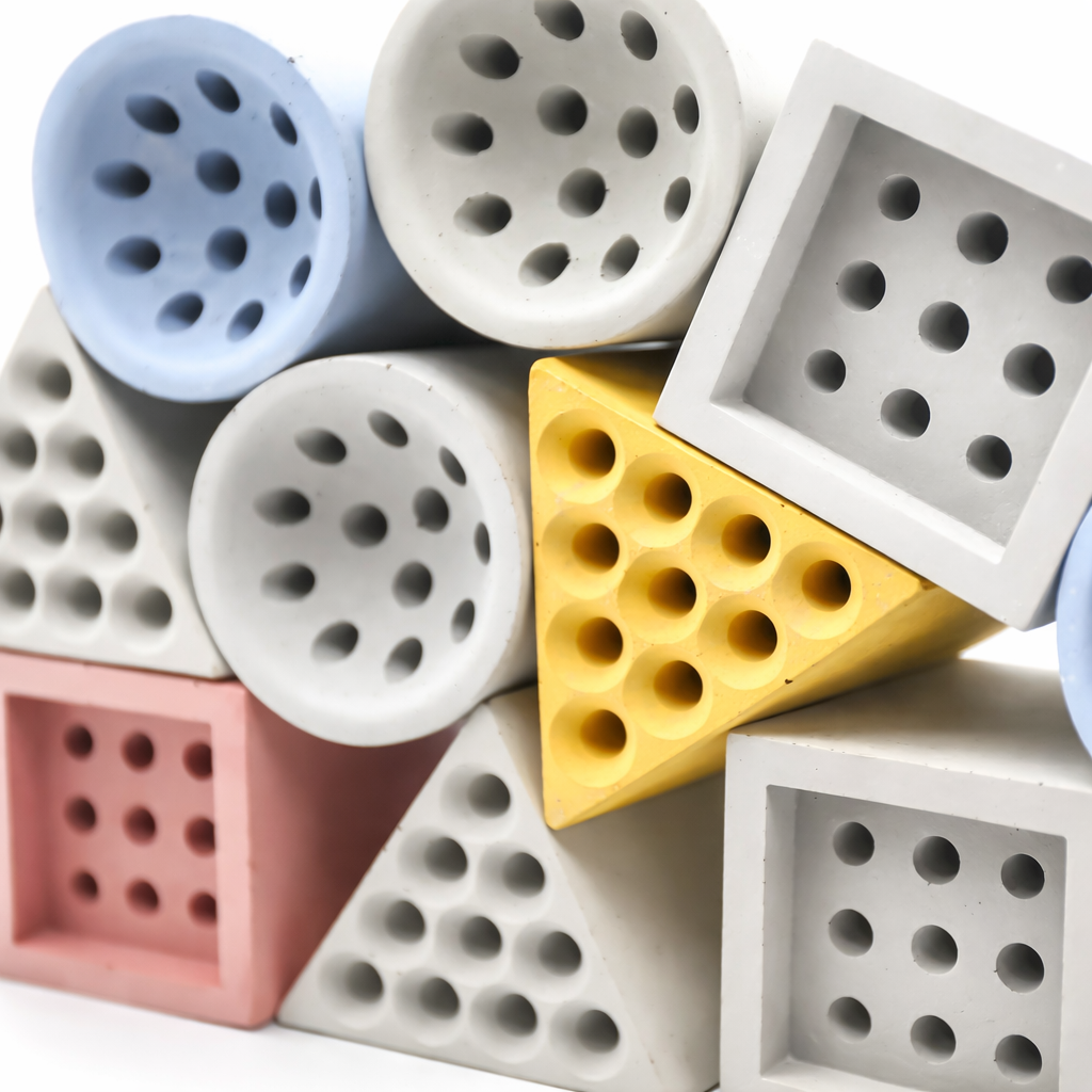 BEEHAUS 3er Set - Bienenhotel im Bauhaus-Design