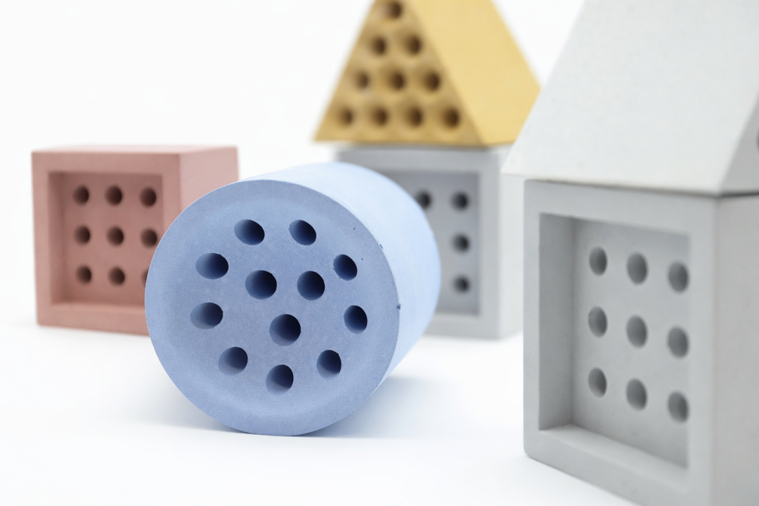 BEEHAUS 3er Set - Bienenhotel im Bauhaus-Design