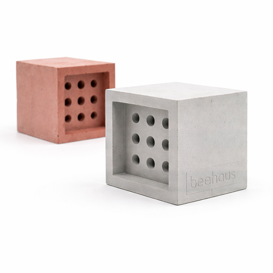 BEEHAUS 3er Set - Bienenhotel im Bauhaus-Design