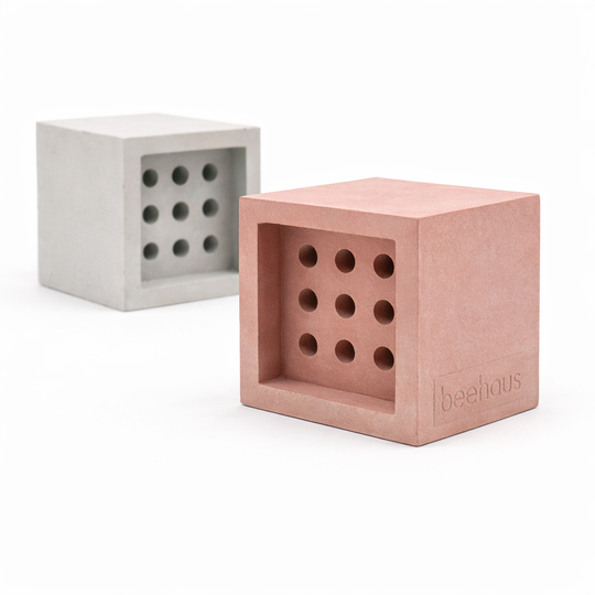 BEEHAUS 3er Set - Bienenhotel im Bauhaus-Design