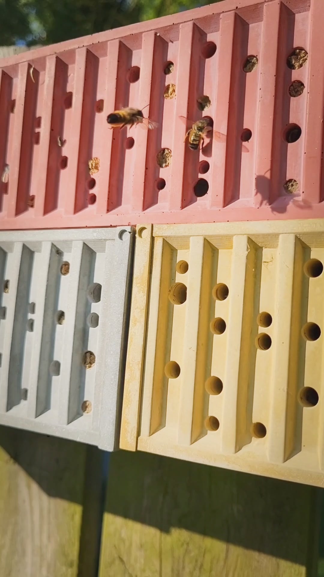 BEECONTAINER - Bienenhotel aus Beton im Container-Design